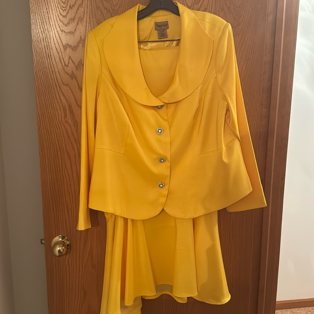 Gold dress suit